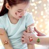 Konsait Christmas Tattoos for Kids, 210Pcs Santa Tree Snowman Gingerbread Man Small Christmas Temporary Tattoos, Hollday Tattoos Christmas Goodie Bag Stuffers Kids Stocking Stuffers, 30 Sheets