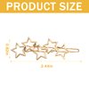 10Pcs Stars Hair Clips Vintage Cluster Hair Pin Non Slip Hair Accessories Birthday Gift for Brides Girl Women (Gold Silver)