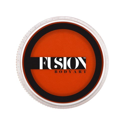 Fusion Body Art Pro Face Paint | Prime Orange Zest (32gm), Professional Quality Water Activated Face and Body Paint Supplies Single Makeup Cake Hypoallergenic, Non-Toxic, Safe, Vegan
