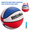 Richball Youth Basketball Size 5(27.5") Kids Basketball Made for Indoor and Outdoor Basketball for Boys Teen Game Basketball Ball Gift with Pump