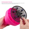 Segbeauty Travel Foldable Hair Diffuser, Collapsible Portable Hair Diffuser Easy for Natural Fine Thick Hair, Universal Blow Dryer Attachment for Blow Dryer with Nozzle 1.65-1.77In (Rose Red)