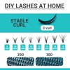 Lash Clusters DIY EyeLash Extension 320PCS, 0.07 D Curl 9-16MIX 20D 30D Wispy Fluffy Cluster Lashes Extension, Individual DIY Single Lashes Cluster Extensions for Eyelash Extensions Beginners