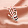 Punk 4 Pcs Skeleton Hands Bone Hair Clips for Women,Rock Horror Claws Skull Hand Hair Clip Halloween Party Accessories (Style#A)