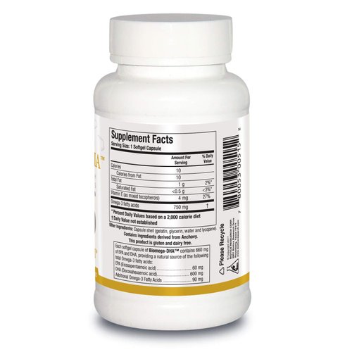 Biotics Research Biomega DHA Fish Oil, 600 mg DHA, Supports Learning and Memory, Fetal Brain Vitamins, 90 Softgels
