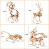 3D Wooden Puzzles Animal Model - Collectibles Wooden Model Kits for Adults Desk Display Gift for Boys/Girls(5 pcs) (Animal Model)