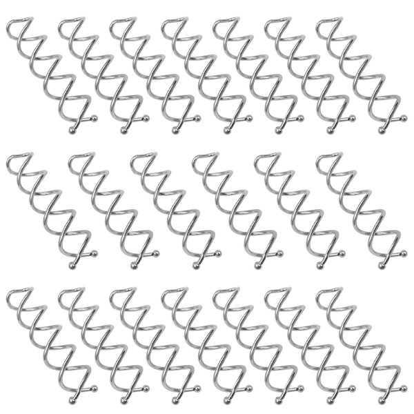TUUXI 20 pcs Spiral Bobby Hair Pins Silver Hair Screws Hair Twister Hair Accessories for Women Fast Bun Thick Hair Style