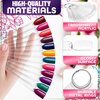 200 Pcs Clear Nail Swatch Sticks Nail Polish - Nail Swatches for Gel Polish Christmas Nail Polish Swatch Stick Nail Sample Sticks Nail Color Swatches - Nail Polish Sample Sticks Nail Sample Swatches