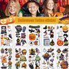 20 Sheets Halloween Temporary Tattoos Stickers Witch Tattoos Stickers Birthday Themed Party Supplies Decoration Favors Cartoon Cute Sticker for Kids Boys Class Prizes Carnival Christmas Rewards