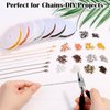 70Ft Jewelry Making Chains, 7 Colors 2mm Stainless Necklace Chains for Jewelry Making, Metal Chains Kit with 210Pcs Jump Rings and 70Pcs Lobster Clasps for DIY Jewelry Necklace Bracelet Anklet Making