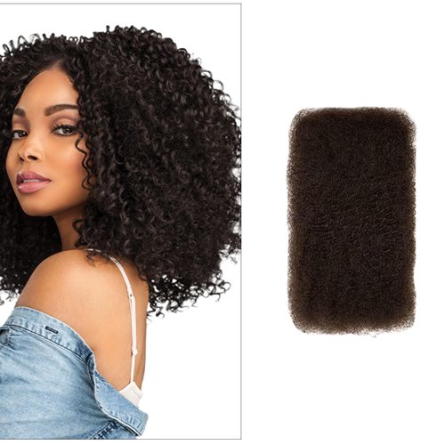 Hair Extensions Afro Kinkys Bulk Human Hair for Dreadlock Extensions Loc Repair Braiding Twist Tight Afro Kinky Human Hair for Locs (Natural,100g/3.3 oz, 10in)