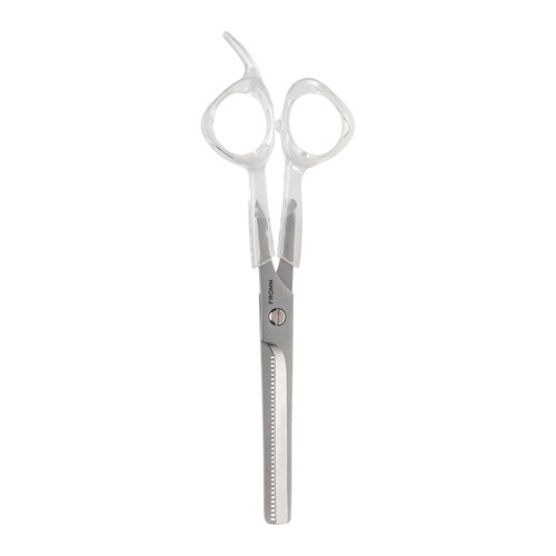 Fromm Professional Venture 5.75" 30-Tooth Easy Hair Thinning & Texturizing Shears in Clear & Matte Silver Japanese Steel Scissors with Beveled Blade for New Salon Stylist & DIY Home Use