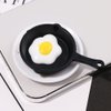 SEWACC 10pcs Miniatures Frying Pans Plastic Miniature Skillet Simulation Cooking Pan Models Mini Dollhouse Kitchen Cookware Dollhouse Accessories