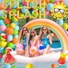 Tropical Hawaiian Luau Splish Splash Balloon Garland Arch Kit 160Pcs, Summer Pool Beach Party Decoration with Beach Ball Foil Balloon for Kids Aloha Pool Birthday Party Supplies (Summer-01)