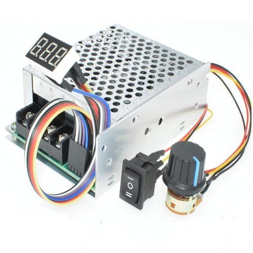 TKXEC Adjustable Digital display 10-55V 60A PWM DC Brushed Motor Speed Controller Switch Control 12V 24V 36V 48V Forward Brake Reverse For power wheels regulation (60A PWM)