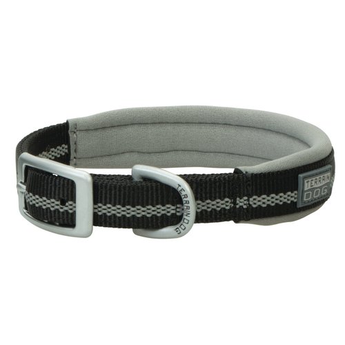 Terrain D.O.G. Reflective Neoprene Lined Dog Collar, 17" (15-18 in., 3/4 in. width), Black