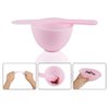 Sonku Facemask Mixing Bowl Set, Silicone DIY Face Mask Tool Kit with Facial Mask Bowl,Silicone Brush,Spatula,Measuring Spoons,Measuring Cup,Sponge,Makeup Headband-Pink