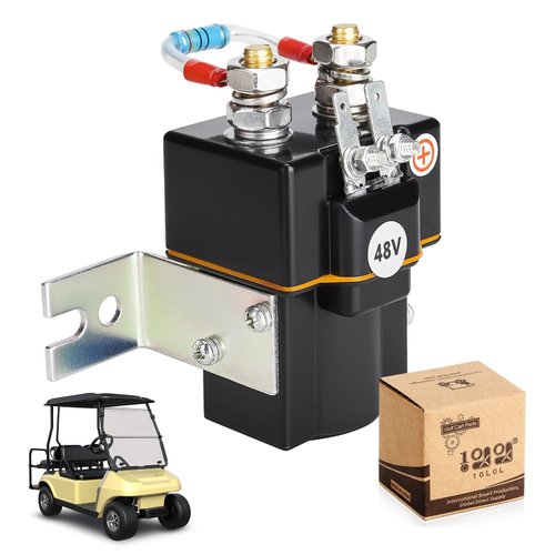 10L0L 48V Golf Cart Albright Solenoid and Resistor Assembly Compatible with Club Car DS 1995-up & Precedent 2004-08 Golf Cart Part Replaces OEM# 101908701 102774701 1014947