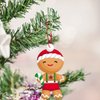 Fancy Land 12 Gingerbread Craft Kit for Kids DIY Create Your Own Foam Gingerbread Man Ornament Self-Adhesive Sticker Sheets Fun Holiday Gifts