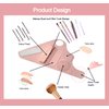 Silicone Hand Makeup Tool for Holding Cosmetic Pen Mixing Palette for Liquid Foundation Makeup Powder 2024 New Palette for Makeup Lovers and Professionals