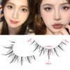 outopen Manga Lashes with Clear Band Japanese Anime Cosplay Eyelashes Asian False Eyelashes Natural Look Like Individual Clusters(B02-Asian Style | 9-13MM)