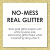 Gold Glitter 70 - No-Mess Real Gold Glitter Cut-Out Numbers - 70th Birthday Party Confetti - Set of 24