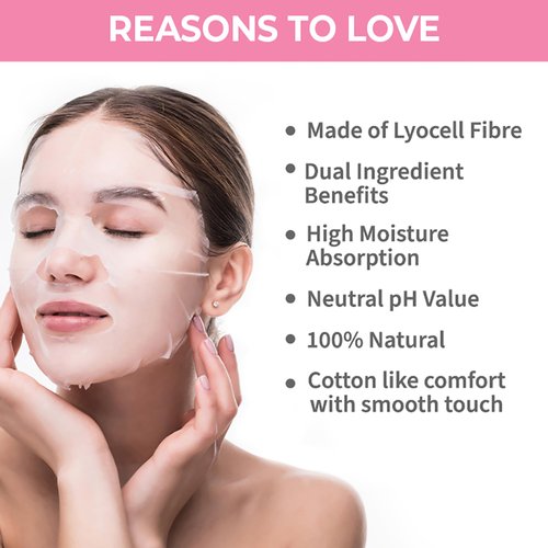 Nykaa Naturals Skin Secrets Bubble Sheet Mask, Rice and Camellia, 0.67 oz - Hydrating, Skin Brightening Sheet Face Mask - Balances Oil Production