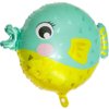 Cute Cartoon Pufferfish Balloons Under The Sea World Fish Party Decorations, 6 Pack Puffer Fish Foil Balloons Ocean Animal Globe fish Balloons Sea Animal Party Supplies For Kids Birthday Wedding