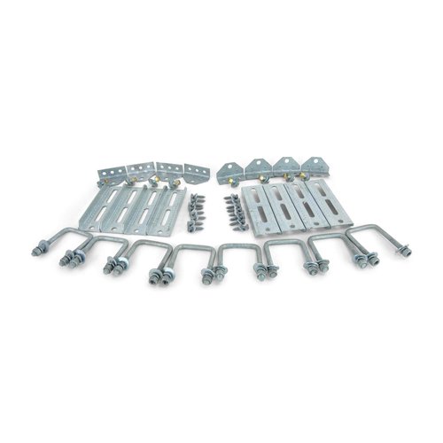 Sturdy Built (8) 8" Galvanized Swivel Top Bunk Bracket Kit with Hardware for 3x3 Boat Trailer Crossmember