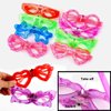 24 Packs LED Glasses for kids Glow in the dark Party Supplies Favor,6 LED 6 Shapes Glasses Flashing Plastic Light up Glass Toys Bulk 3 Replaceable Battery fit New Year Eve Party Supplies Holiday