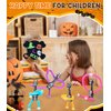 Halloween Party Favors for Kids 4 Pack Telescopic Suction Cup Giraffe Toy Sensory Tubes Classroom Prizes/Non Candy Halloween Treats Goodie Bag Fillers Gifts