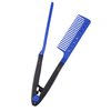 Generic V Type Hair Comb DIY Salon Hairdressing Styling Tool Easy Modeling Straight and Curly Hair (Blue)