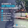 ALIEN PROS Tennis Racket Grip Tape (6 Grips) – Precut and Light Tac Feel Tennis Grip – Tennis Overgrip Grip Tape Tennis Racket – Wrap Your Racquet for High Performance (6 Grips, Neon Yellow)