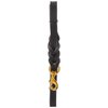 Ray Allen Mfg Signature K9 Braided Leather Leash, 4-Feet x 3/4-Inch, Black