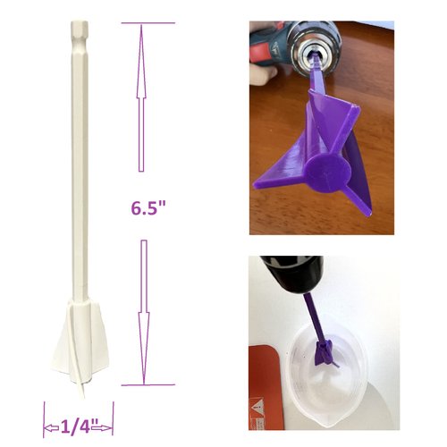 Epoxy Mixer Attachment for Drill Reusable Paint Mixer for Drill Resin Mixer Paint Stirrers Drill mixer Drill Attachment For Resin Molds Mixing (16)
