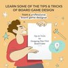 DIY Board Game Kit - Make Your Own Board Game Kit with Double-Sided Blank Game Board, Blank Board Game Box, Board Game Pieces, Board Game Accessories