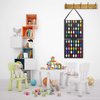 JOYMOMO Hanging Mini Figures Display Case Action Figures Block Removable Case Toy Mini Figure Storage (Without Mini Figures) Black