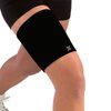 Body Helix Thigh Compression Sleeve for Men and Women - Hamstring Strain, Quadriceps Strain, Groin Strain, Prevention - Medical Grade Compression Thigh Support (Black, Medium)