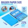 Oil Blotting Sheets for Face - Portable 1x50 Blue Oil Wipes Sheets for Face - Japanese High Performance Technology Makeup Blotting Paper -Grain Free Softer Oil Pads Absorbing Face Oil Tissues for Face