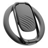 Allengel for MagSafe Ring Holder, Double Magnetic Adjustable Phone Stand Finger Ring Grip Kickstand, Compatible with MagSafe Phone Grip for iPhone 15/14/13/12 Series (Black)