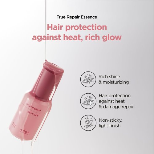 AMOS PROFESSIONAL True Repair Hair Oil l Heat Protectant, Visibly Smooths & Softens Hair, Anti-Frizz & Smoothing, For Dry & Frizzy Hair, 3.3 fl.oz