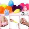 TOY Life 32 Pack Plastic Prefilled Easter Eggs with Mochi Squishy Toys Inside for Kids Boys Girls, Easter Basket Stuffers for Toddler Kids Easter Egg Fillers with Toys Small Easter Toy Bulk Classroom