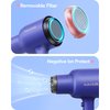 Wavytalk Professional 1875 Watt Hair Dryer Blow Dryer with Diffuser Nozzle Comb and Concentrator Negative Ions Fast Drying Light and Quiet with Ceramic Technology for All Hair Types Sapphire Blue