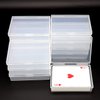 SOSOHOME 6 Pack Playing Card Deck Boxes Fits Baseball Trading Cards, Gaming Cards, Empty Plastic Storage Box, Snaps Closed
