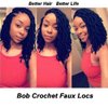 Gypsy Faux Locs Crochet Hair 14inch 6Packs Soft Goddess Locs Pre Looped Crochet Braids Beach Curl Bohemian Dreadlock Hair Extensions（14inch,1B)