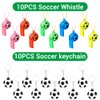 YUJUN 112 PCS Soccer Party Favors Set , Soccer Toy Soccer Fidget Spinners Slap Bracelet Whistle Tattoos Stickers Keychains for Kids Soccer Themed Birthday Party Favors Goodie Present Bags Decorations