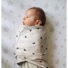 Ely's & Co. Adjustable Swaddle Blanket Infant Baby Wrap Set 3 Pack Grey and Black 0-3 Months
