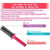 Neuvikter Curly Hair Styler Tool, 17 Teeth Curling Roll Comb - Rose red+Black, Hair Salon Professional Curling Brush for Home Use