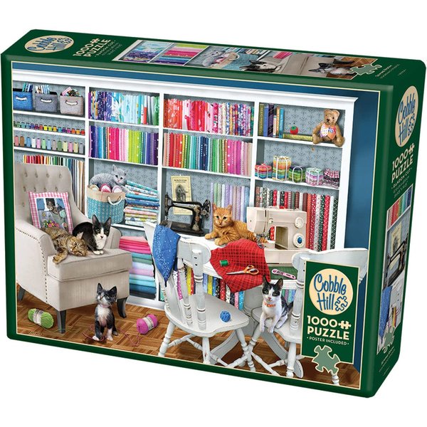 Cobble Hill 1000 Piece Puzzle - Sewing Room - Sample Poster Included