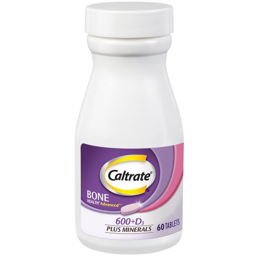 Caltrate 600+D3 Plus Minerals Calcium and Vitamin D Supplement Tablets, Bone Health and Mineral S...