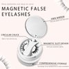 YALGET Magnetic False Eyelashes Set No Glue Eyelashes Reusable Magnetic False Eyelashes with Eyelash Applicator (EM12)